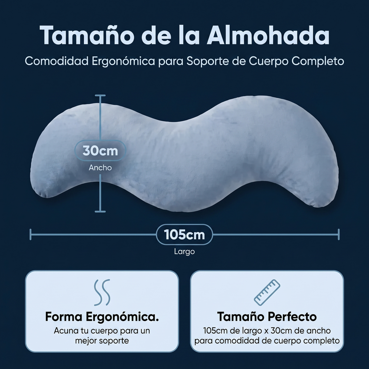 Snoggi™ — Almohada Corporal de Triple Soporte