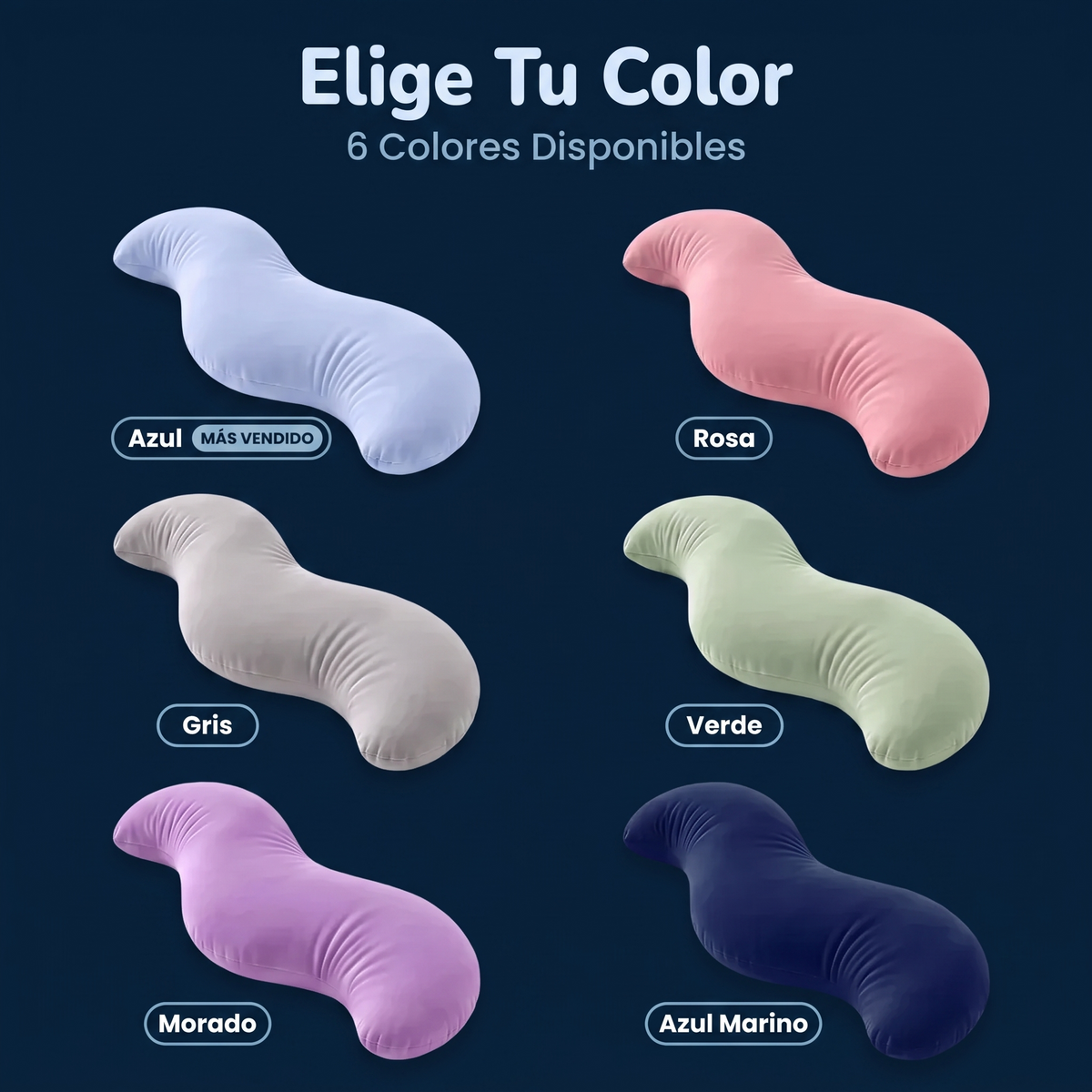 Snoggi™ — Almohada Corporal de Triple Soporte